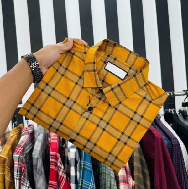 Cotton Check Full Shirt