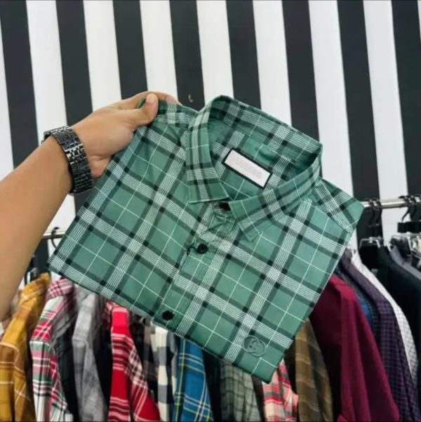 Cotton Check Full Shirt