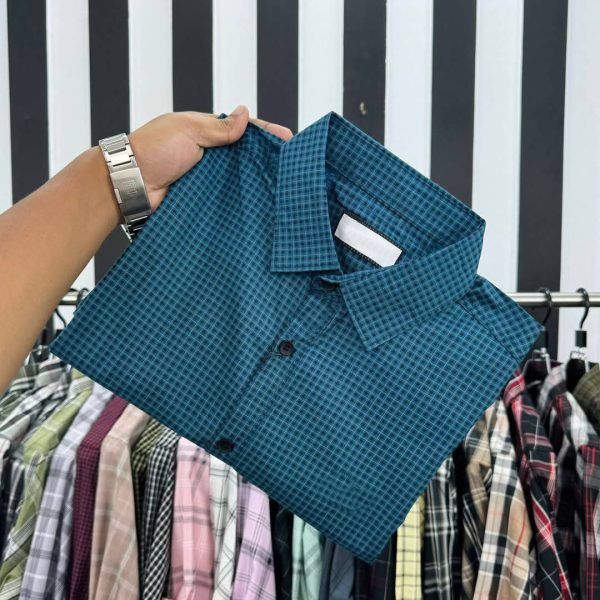 Cotton Check Full Shirt
