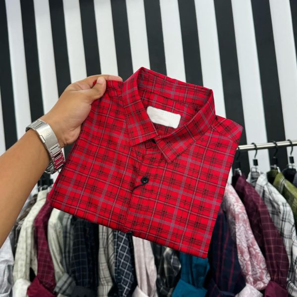 Cotton Check Full Shirt
