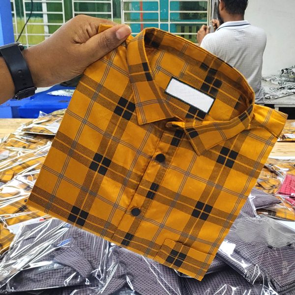 Cotton Check Full Shirt